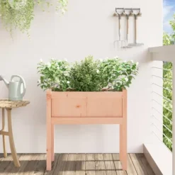 Plantekasse med ben i massivt douglasgran - Uderum | Størrelse: 70x31x70 cm