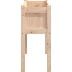 Plantekasse med ben i massivt fyrretræ - Perfekt til haven | Størrelse: 110x31x70 cm