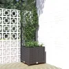 Plantekasse med espalier - Velegnet til klatreplanter | Størrelse: 40x40x136 cm | Farve: Sort