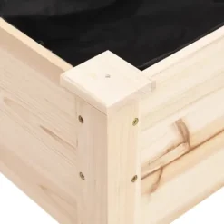 Plantekasse med foring 203x53x76 cm massivt fyrretræ - Plantekasse - Plantekasser - Home & Living