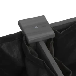 Plantekasse med foring 161x45x76 cm - Massivt fyrretræ | Farve: Grå