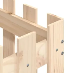 Plantekasse med stakitdesign i massivt fyrretræ | Størrelse: 50x50x50 cm