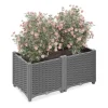 Plantekasse, Rattan-look, 23x40x40 cm