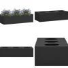 Plantekasse til kontor 90x40x23 cm stål antracitgrå - Plantekasse - Plantekasser - Home & Living