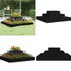 Plantekasse 80x80x27 cm massivt fyrretræ sort - Plantekasse - Plantekasser - Home & Living