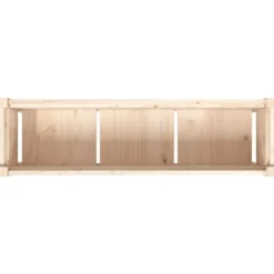 Plantekasser 2 stk. i massivt fyrretræ med ben - Dekorative til haven | Farve: Naturlig træ | Størrelse: 100x40x80 cm