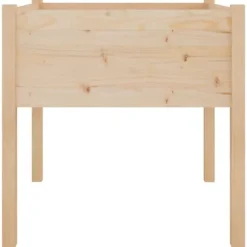 Plantekasser 2 stk. 70x70x70 cm - Massivt fyrretræ | Farve: Natur | Størrelse: 70x70x70 cm