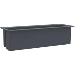 Plantekrukker - Living blomsterkasser til Euro-paller 12 stk. 36x13,5x9,5 cm PP grå