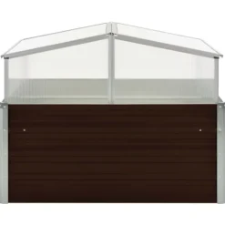 Plantekrukker - Living drivhus 100 x 100 x 85 cm galvaniseret stål brun