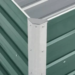 Plantekrukker - Living forhøjet plantekasse 240x40x45 cm galvaniseret stål grøn