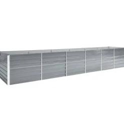 Plantekrukker - Living forhøjet plantekasse 480x80x77 cm galvaniseret stål grå
