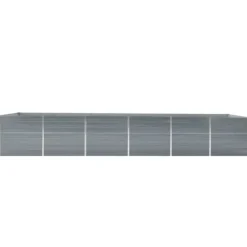 Plantekrukker - Living forhøjet plantekasse 480x80x77 cm galvaniseret stål grå