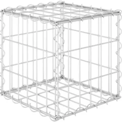 Plantekrukker - Living gabion-højbed 30x30x30 cm kubeformet stål