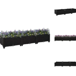Plantekrukker - Living højbed 120x40x23 cm polypropylen
