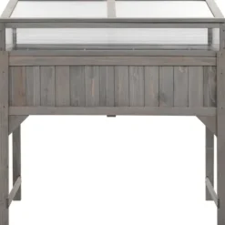 Plantekrukker - Living højbed med drivhus 110x54x120 cm massivt grantræ