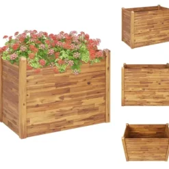 Plantekrukker - Living hævet plantekasse 110x60x84 cm massivt akacietræ