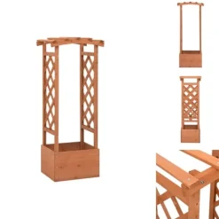 Plantekrukker - Living plantekasse med espalier 49x39x117 cm fyrretræ