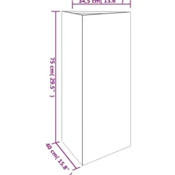 Plantekrukker - Living plantekrukke 40x34,5x75 cm cortenstål