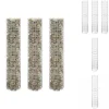 Plantekrukker - Living rundt gabion-havebede 3 stk. Ø30x150 cm galvaniseret stål