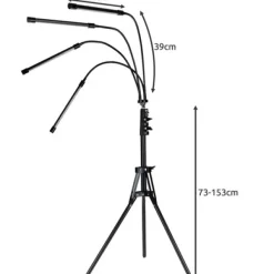 Plantelampe med Stativ / Plantebelysning - 4 LED-paneler