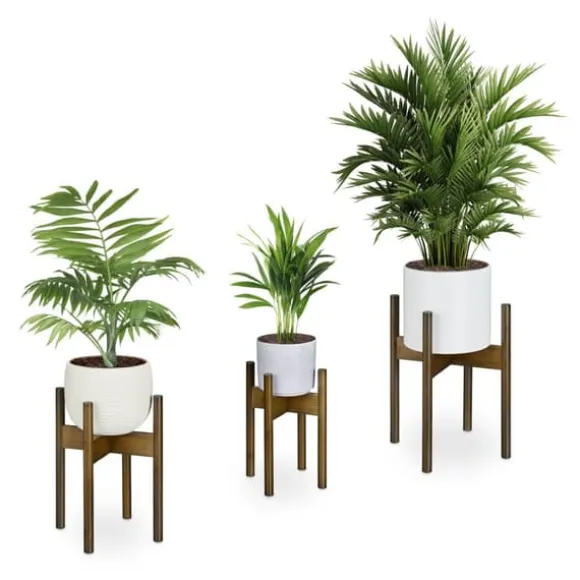 Planteopsats sæt, 33x25x25 cm, 38x30x30 cm, 40x34x34 cm, Brun