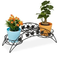 Planteopsats, 69x70x60 cm, Sort, Metal