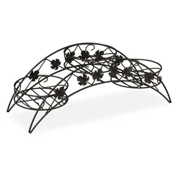 Planteopsats, 69x70x60 cm, Sort, Metal