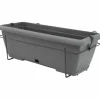 Planter Garden ID Anthracite Stone effect 50 cm