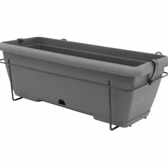Planter Garden ID Anthracite Stone effect 50 cm