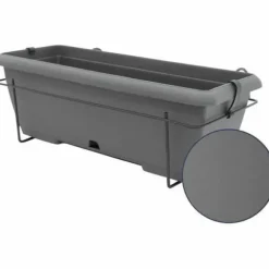Planter Garden ID Anthracite Stone effect 50 cm