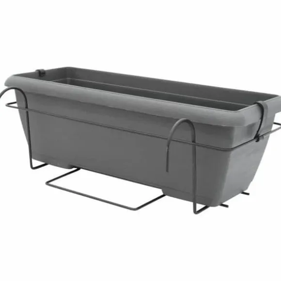 Planter Garden ID Anthracite Stone effect 50 cm