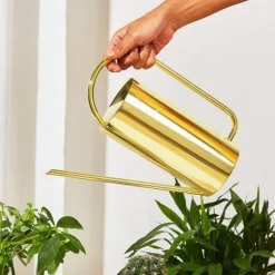 Planter Vandkande Lang Tud 1500ml Stor Kapacitet Vandkedel Rustfrit Stål Potte Haveartikler Guld Farve