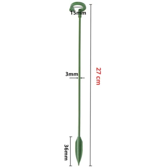 Plantestativ - Støtte til planter/blomster i jord - 27 cm