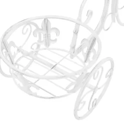 Plantestativ i cykelform - Vintage metal med 3 holdere | Farve: Antik | Størrelse: Standard
