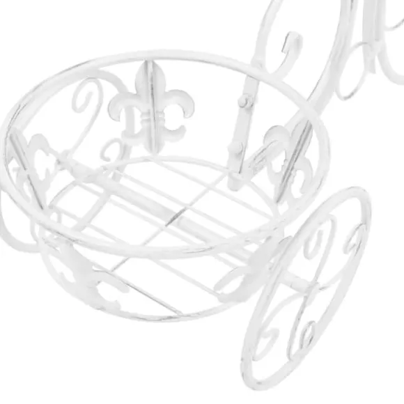 Plantestativ i cykelform - Vintage metal med 3 holdere | Farve: Antik | Størrelse: Standard