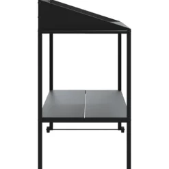 Plantestativ i galvaniseret stål - 2 hylder | Farve: Antracitgrå | Størrelse: 100x54,5x100 cm