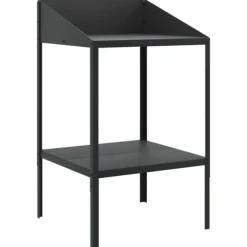 Plantestativ i galvaniseret stål til planter | Størrelse: 56,5x54,5x100 cm | Farve: Antracitgrå