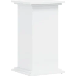 Plantestativ i konstrueret træ - Stabilt og stilrent | Størrelse: 33x33x60 cm | Farve: Hvid