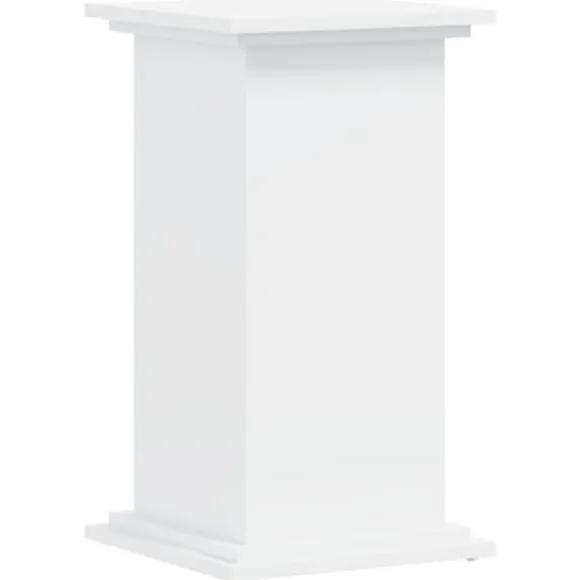 Plantestativ i konstrueret træ - Stabilt og stilrent | Størrelse: 33x33x60 cm | Farve: Hvid