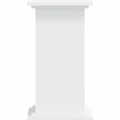 Plantestativ i konstrueret træ - Stabilt og stilrent | Størrelse: 33x33x60 cm | Farve: Hvid