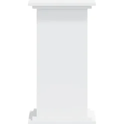 Plantestativ i konstrueret træ - Stabilt og stilrent | Størrelse: 33x33x60 cm | Farve: Hvid