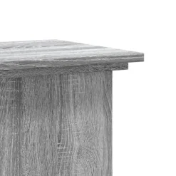 Plantestativ i konstrueret træ - Høj og stabil | Farve: Grå sonoma-eg | Størrelse: 33x33x100 cm