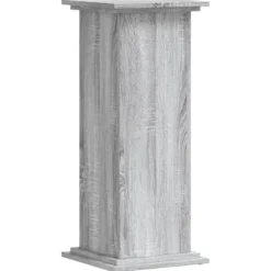 Plantestativ i konstrueret træ - Tidløst design | Farve: Grå sonoma-eg | Størrelse: 33x33x80 cm