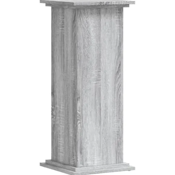 Plantestativ i konstrueret træ - Tidløst design | Farve: Grå sonoma-eg | Størrelse: 33x33x80 cm