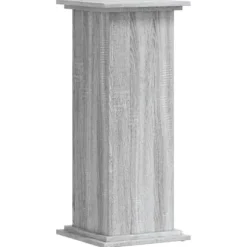 Plantestativ i konstrueret træ - Tidløst design | Farve: Grå sonoma-eg | Størrelse: 33x33x80 cm