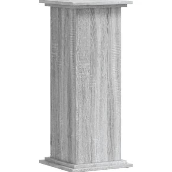 Plantestativ i konstrueret træ - Tidløst design | Farve: Grå sonoma-eg | Størrelse: 33x33x80 cm