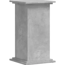 Plantestativ i konstrueret træ - Stabil og minimalistisk | Størrelse: 33x33x60 cm | Farve: Betongrå