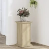 Plantestativ i konstrueret træ - Blomsterstand | Størrelse: 33x33x60 cm | Farve: Sonoma-eg