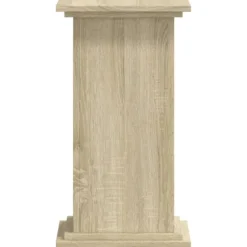 Plantestativ i konstrueret træ - Blomsterstand | Størrelse: 33x33x60 cm | Farve: Sonoma-eg