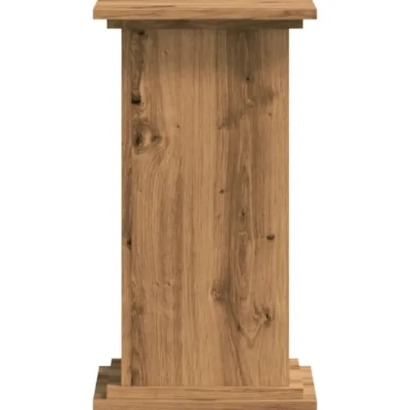 Plantestativ i konstrueret træ – Stabilt og slidstærkt | Størrelse: 33x33x60 cm | Farve: Egetræslook